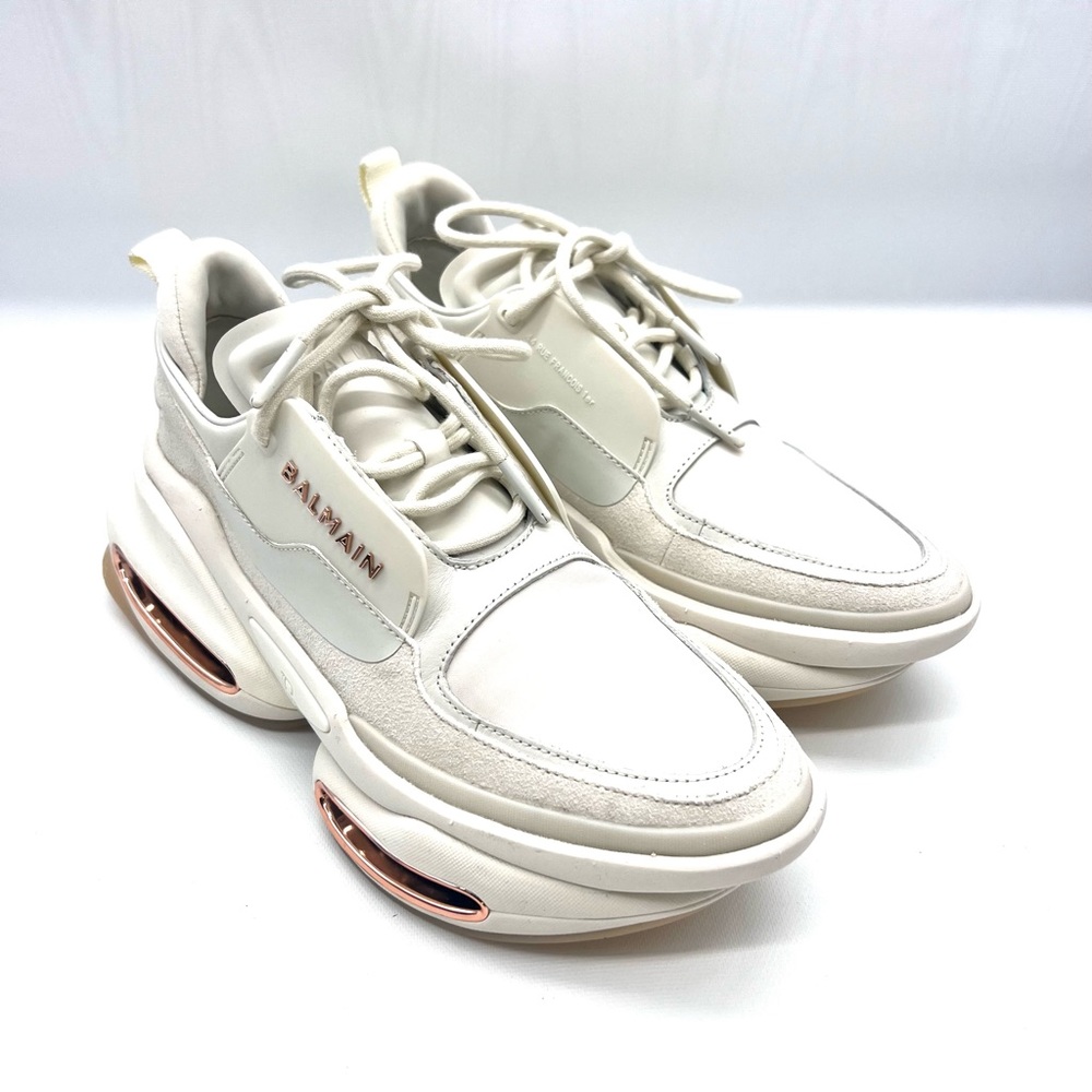 BALMAIN
Women's White B-bold Low Top Sneakers